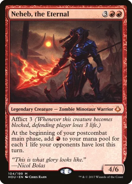 Neheb, the Eternal, Magic card HOU 104 — Hour of Devastation set