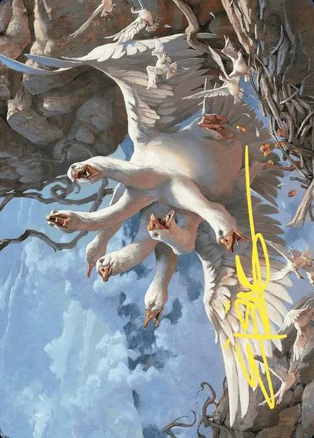 The Goose Mother // The Goose Mother, Magic card AWOE 29 — Wilds of Eldraine Art Series set