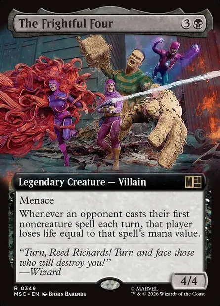The Frightful Four, Magic card MSC 349 — Marvel Super Heroes Commander set