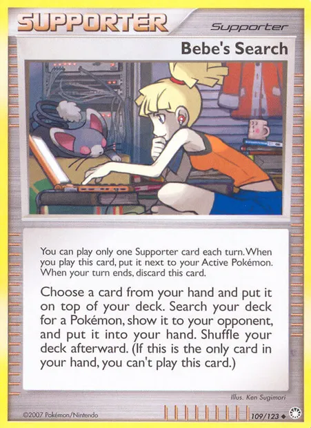 Bebe's Search, Pokémon card MT 109 — Mysterious Treasures set