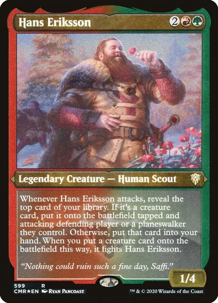 Hans Eriksson, Magic card CMR 599 — Commander Legends set