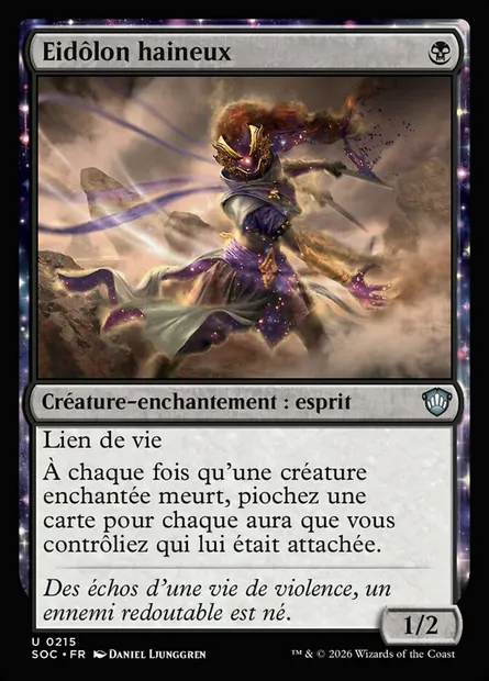 Eidôlon haineux, carte Magic SOC 215 — extension Secrets of Strixhaven Commander