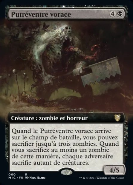 Putréventre vorace, carte Magic MIC 60 — extension Midnight Hunt Commander