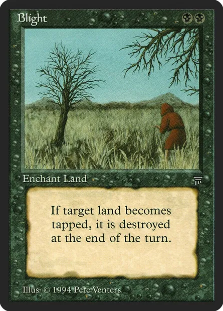 Flétrissement, carte Magic LEG 89 — extension Legends