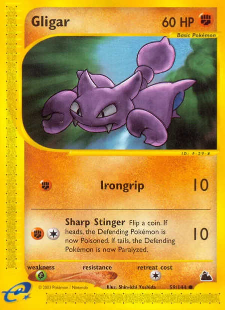 Gligar, Pokémon card SK 59 — Skyridge set