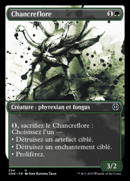 Chancreflore, carte Magic ONE 294 — extension Tous Phyrexians