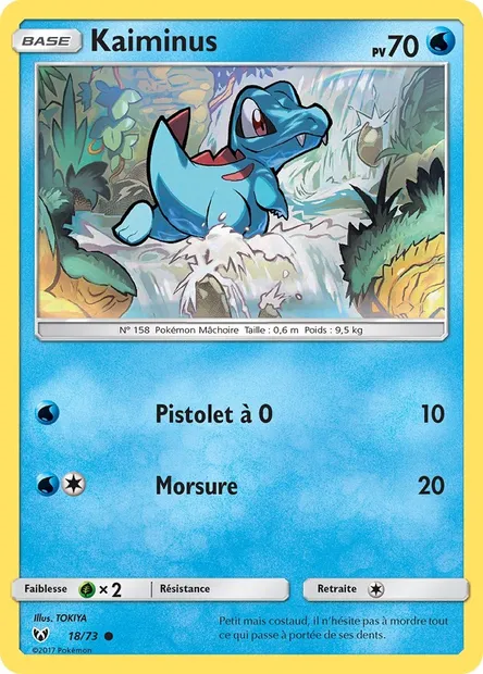 Kaiminus, carte Pokémon SLG 18 — extension Légendes Brillantes