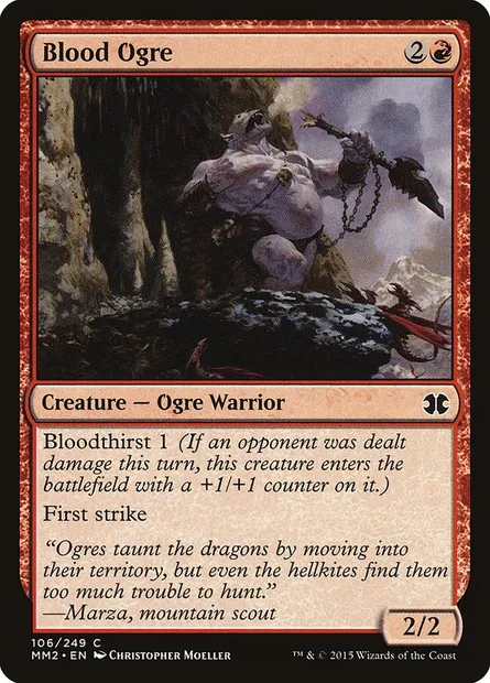 Ogre de sang, carte Magic MM2 106 — extension Modern Masters 2015