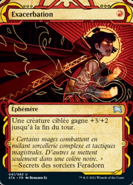 Exacerbation, carte Magic STA 41 — extension Strixhaven Mystical Archive