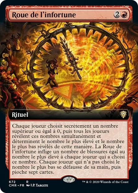 Roue de l'infortune, carte Magic CMR 672 — extension Commander Legends
