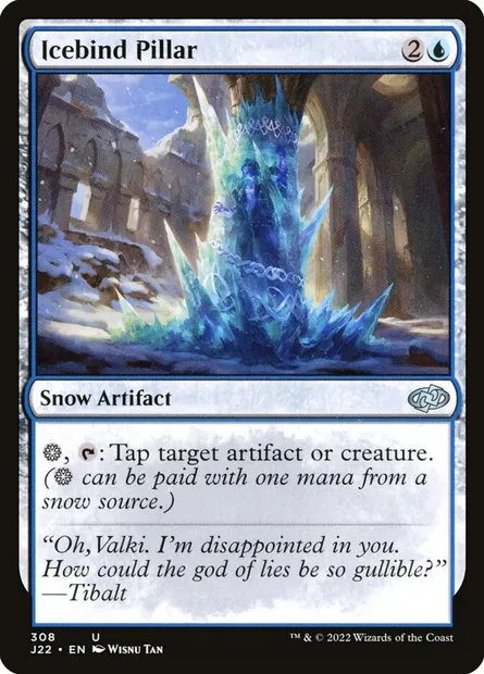 Icebind Pillar, Magic card J22 308 — Jumpstart 2022 set