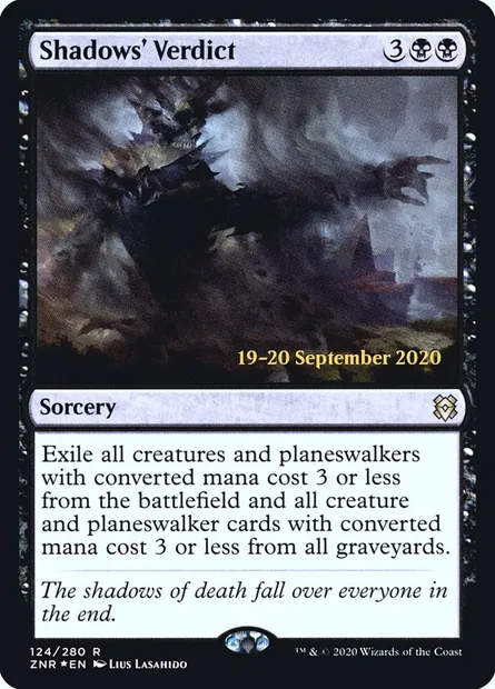 Shadows' Verdict, Magic card PZNR 124s — Zendikar Rising Promos set