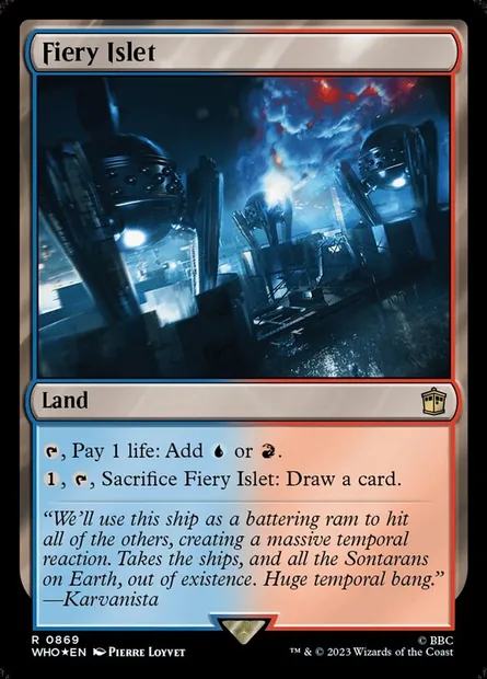 Fiery Islet, Magic card WHO 869 — Doctor Who set