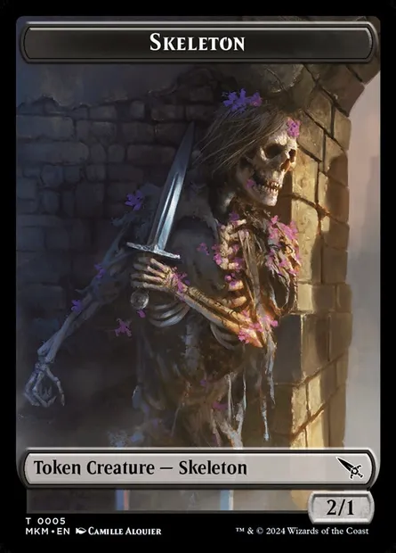 Skeleton, Magic card TMKM 5 — Murders at Karlov Manor Tokens set