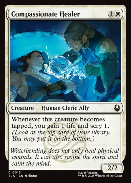 Compassionate Healer, Magic card TLA 13 — Avatar: The Last Airbender set