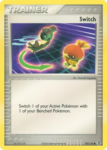 Switch, Pokémon card RG 102 — FireRed & LeafGreen set