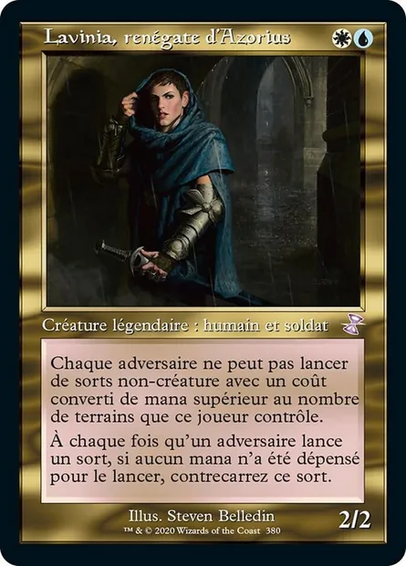 Lavinia, renégate d'Azorius, carte Magic TSR 380 — extension Spirale Temporelle Remastered