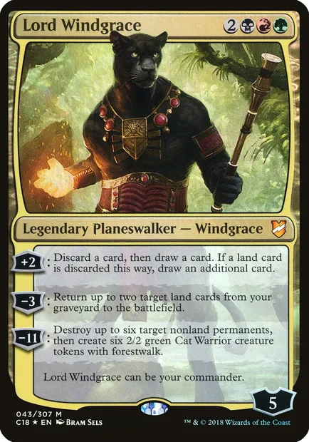 Lord Windgrace, Magic card OC18 43 — Commander 2018 Oversized set