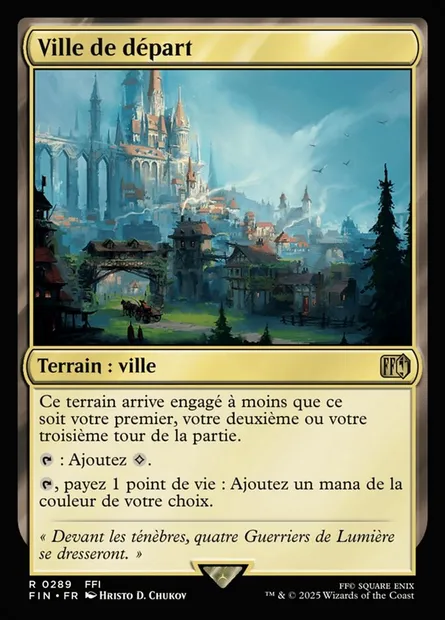 Ville de départ, carte Magic FIN 289 — extension Final Fantasy