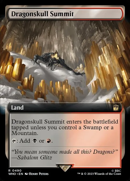 Sommet du Crânedragon, carte Magic WHO 490 — extension Doctor Who
