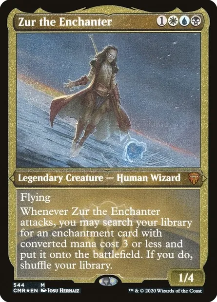 Zur the Enchanter, Magic card CMR 544 — Commander Legends set