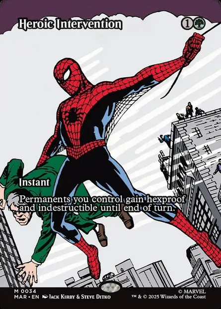 Heroic Intervention, Magic card MAR 34 — Marvel Universe set