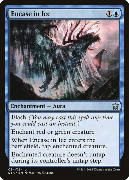 Encase in Ice, Magic card DTK 54 — Dragons of Tarkir set
