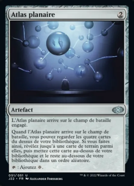 Atlas planaire, carte Magic J22 51 — extension Jumpstart 2022