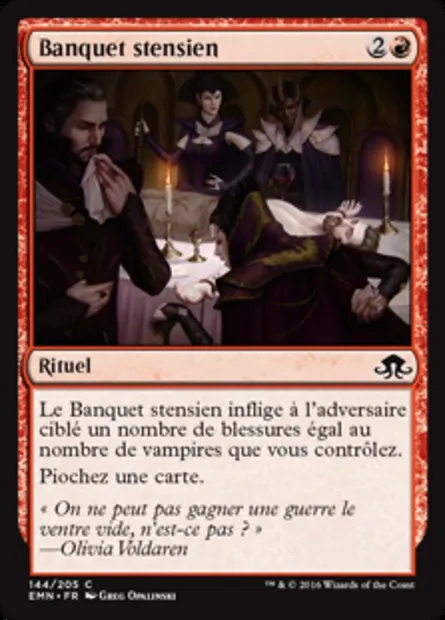 Banquet stensien, carte Magic EMN 144 — extension La lune hermétique