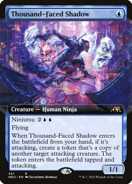 Thousand-Faced Shadow, Magic card NEO 451 — Kamigawa: Neon Dynasty set