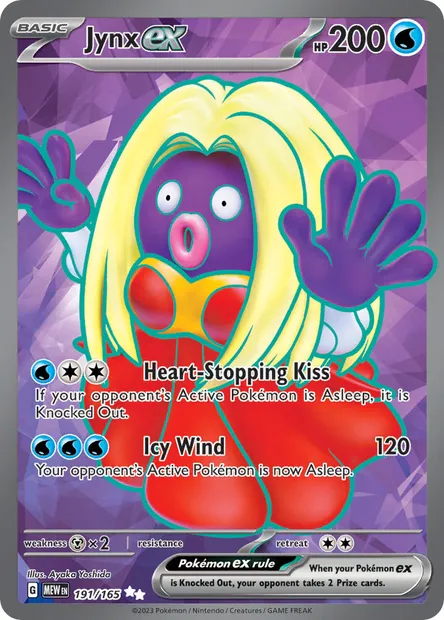 Jynx ex, Pokémon card MEW 191 — 151 set