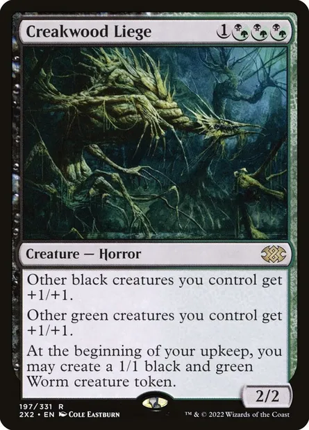 Creakwood Liege, Magic card 2X2 197 — Double Masters 2022 set