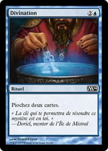 Divination, carte Magic M14 52 — extension Magic 2014