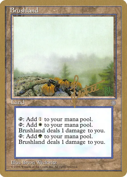 Broussaille, carte Magic PTC bl352 — extension Pro Tour Collector Set