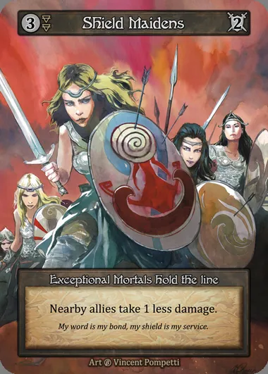Shield Maidens, carte Sorcery BET 152 — extension Beta