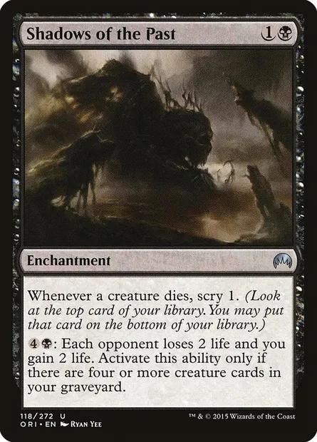 Shadows of the Past, Magic card ORI 118 — Magic Origins set