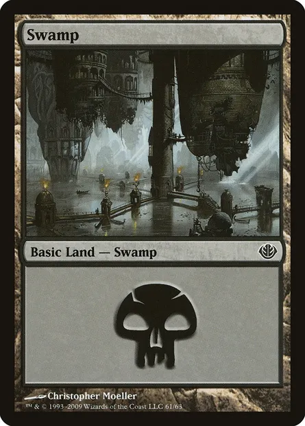 Swamp, Magic card DDD 61 — Duel Decks: Garruk vs. Liliana set