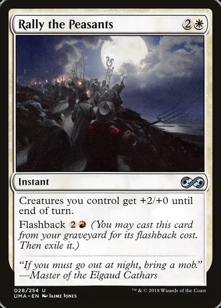 Rally the Peasants, Magic card UMA 28 — Ultimate Masters set