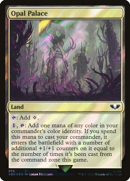 Opal Palace, Magic card 40K 286★ — Warhammer 40,000 Commander set