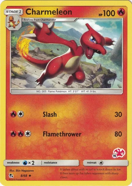Reptincel, carte Pokémon BA20 008c-15 — extension Battle Academy 2020