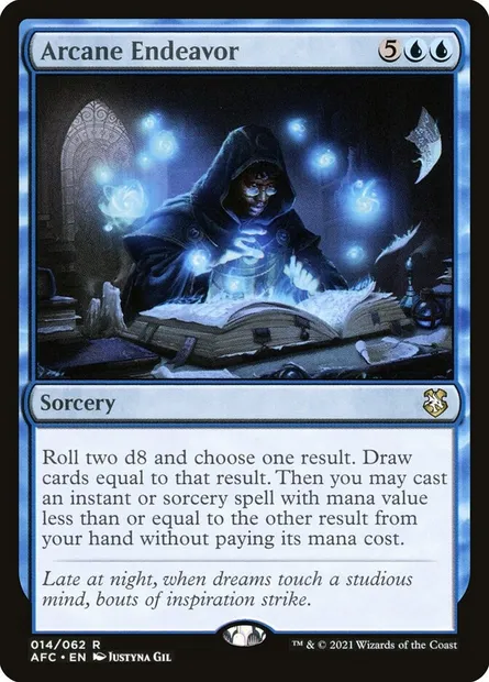 Arcane Endeavor, Magic card AFC 14 — Forgotten Realms Commander set