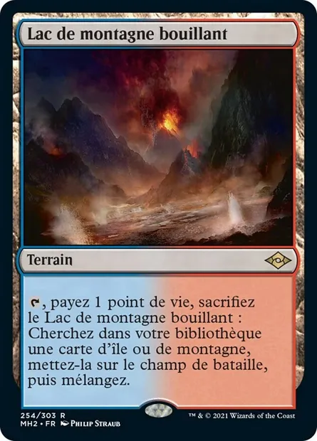 Lac de montagne bouillant, carte Magic MH2 254 — extension Horizons du Modern 2