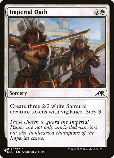 Serment impérial, carte Magic PLST NEO-17 — extension The List