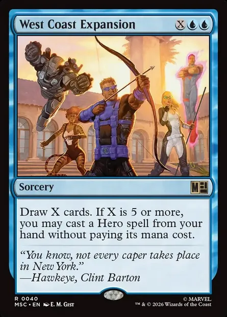 West Coast Expansion, Magic card MSC 40 — Marvel Super Heroes Commander set