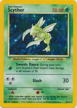 Insécateur, carte Pokémon ERR 010 — extension Pokémon Misprints