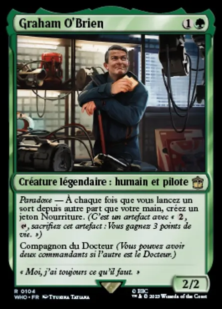 Graham O'Brien, carte Magic WHO 104 — extension Doctor Who