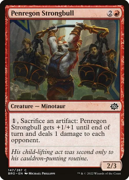 Penregon Strongbull, Magic card BRO 147 — The Brothers' War set