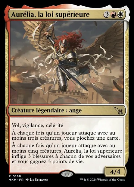 Aurélia, la loi supérieure, carte Magic MKM 188 — extension Murders at Karlov Manor