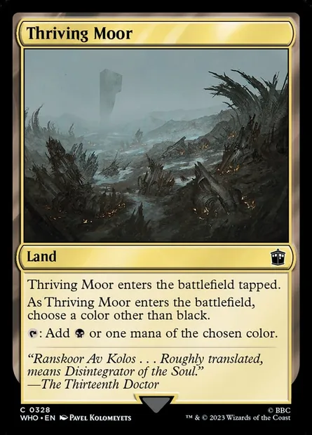Thriving Moor, Magic card WHO 328 — Doctor Who set