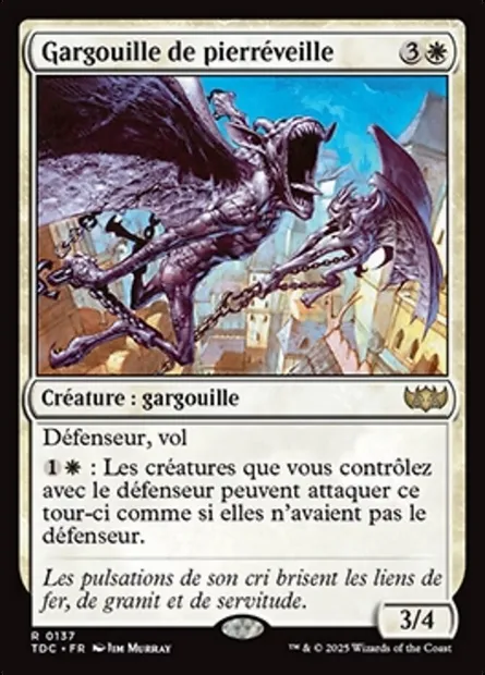 Gargouille de pierréveille, carte Magic TDC 137 — extension Tarkir: Dragonstorm Commander